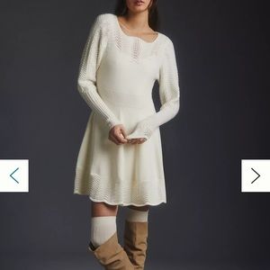 NWT By Anthropologie pointelle sweater dress